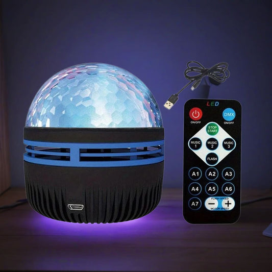 Futora Galaxy Projector glowing on a nightstand in a cozy aesthetic bedroom